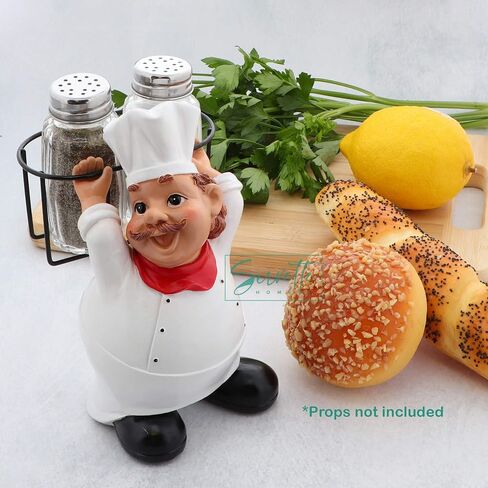 Chef Salt and Pepper Shakers Set Ceramic Kitchen Décor - Full Chef in Saudi Arabia