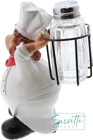 Chef Salt and Pepper Shakers Set Ceramic Kitchen Décor - Full Chef in Saudi Arabia