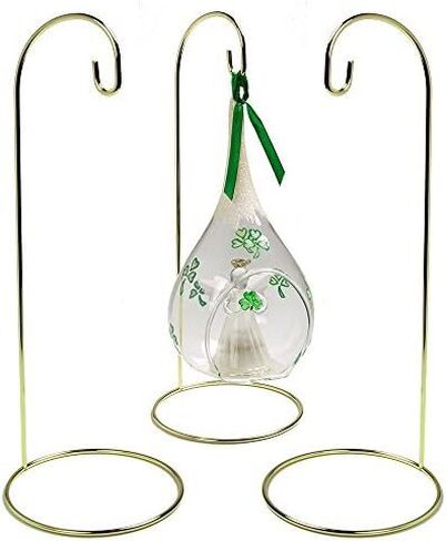 BANBERRY DESIGNS Gold Ornament Stands - Set of 4 Large 11-inch Ornament Holders - Gold Christmas Display Stands in Saudi Arabia
