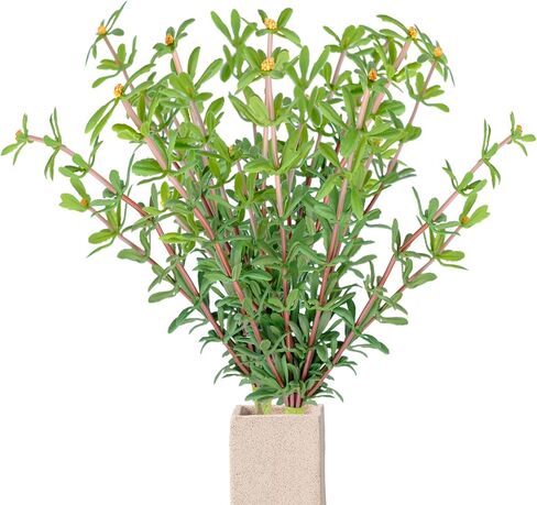 2PCS Artificial Plants for Outdoors, Artificial Rosemary Flowers Real Touch Faux Flowers UV Resistant No Fade Faux Plastic Greenery for Box Porch Home Vase Cemetry in Saudi Arabia