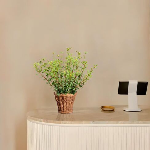 2PCS Artificial Plants for Outdoors, Artificial Rosemary Flowers Real Touch Faux Flowers UV Resistant No Fade Faux Plastic Greenery for Box Porch Home Vase Cemetry in Saudi Arabia