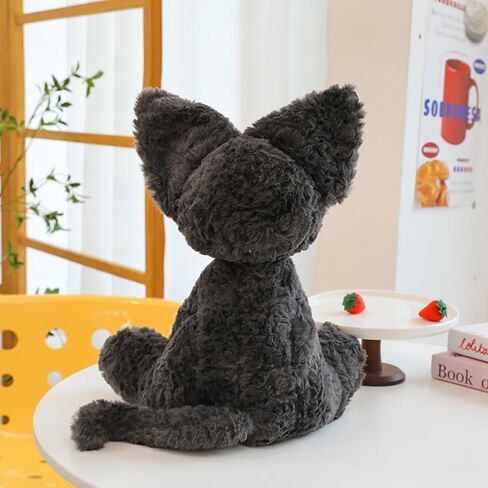 Cat Plush Toy Pillow, plushies for Teens, Black Cute Cat Plush Toy, Boys Girls Kids Gift,Kawaii cat Plush (15.7in/40cm) in Saudi Arabia