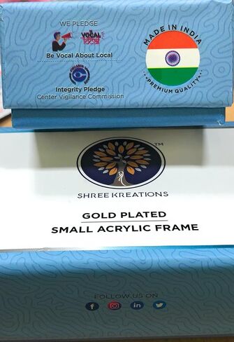 shree kreations Gold Plated Tree of Life Gurunanak Ji's Frames Showpiece on Acrylic Stand for Car Dashboard, Home, Office Table in Saudi Arabia