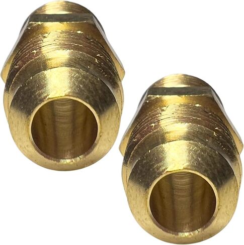 2pcs 1/4 Inch Male Flare x 1/4 Inch Male Flare Connector Gas Adapter Union Pipe Flare Brass Tube Coupler Fitting by CX WONDERLAND in Saudi Arabia