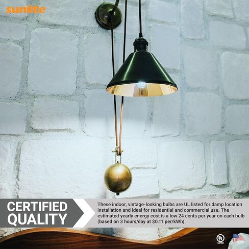 لمبة إضاءة أنبوبية LED بخيوط T10 من Sunlite، 2 واط (ما يعادل 25 وات)، 160 لومن، قاعدة E26 متوسطة، 120 فولت، قابلة للتعتيم، 90 CRI، مدرج في قائمة UL، شفاف، ضوء نهاري 5000 كلفن، حزمة واحدة in Saudi Arabia