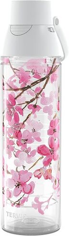 Tervis Sakura Japanese Cherry Blossom Made in USA Double Walled Insulated Tumbler Travel Cup Keeps Drinks Cold & Hot, 16oz Mug, Classic in Saudi Arabia