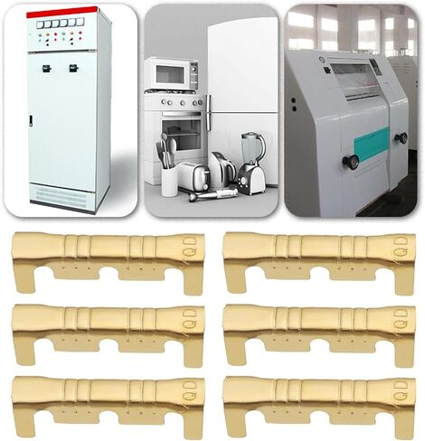 eMagTech 200Pcs Brass Crimp Electrical Connector Wire U-Shaped Terminal, U-Shaped Brass Crimp Terminal Connectors Suitable for Lines 0.5-1.5mm² in Saudi Arabia
