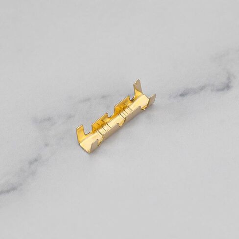 eMagTech 200Pcs Brass Crimp Electrical Connector Wire U-Shaped Terminal, U-Shaped Brass Crimp Terminal Connectors Suitable for Lines 0.5-1.5mm² in Saudi Arabia