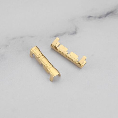eMagTech 200Pcs Brass Crimp Electrical Connector Wire U-Shaped Terminal, U-Shaped Brass Crimp Terminal Connectors Suitable for Lines 0.5-1.5mm² in Saudi Arabia
