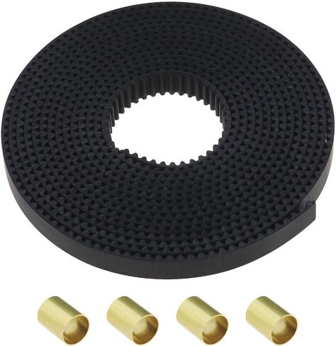 Create idea Open 2GT Timing Belt 2 Meters Compatible with Ender 3 / Ender 3 V2 / Ender 3 Pro/Ender 5 Series 3D Printer Pitch 2mm Width 6mm with 4PCS Brass Sleeves in Saudi Arabia