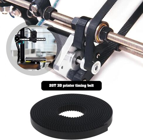 Create idea Open 2GT Timing Belt 2 Meters Compatible with Ender 3 / Ender 3 V2 / Ender 3 Pro/Ender 5 Series 3D Printer Pitch 2mm Width 6mm with 4PCS Brass Sleeves in Saudi Arabia