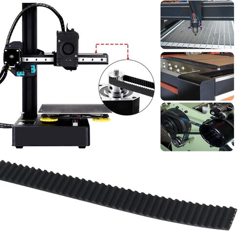 Create idea Open 2GT Timing Belt 2 Meters Compatible with Ender 3 / Ender 3 V2 / Ender 3 Pro/Ender 5 Series 3D Printer Pitch 2mm Width 6mm with 4PCS Brass Sleeves in Saudi Arabia