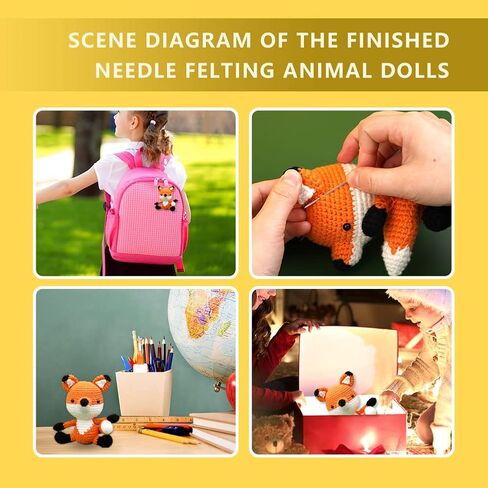 SOCNITC Beginner Crochet Kit Crochet Animal Kit and Knitting Starter Kit with instruction tutorials and video tutorials Peasy Yarn Hook Needle Accessories for Beginners and Lovers DIY in Kuwait