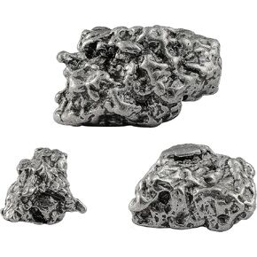Large Massive Meteorite Specimen, Campo Del Cielo Meteorite with Gift Box, Moon Rock Sample, Astronomy Gifts for Space Fans, Great for Science Classrooms, Rocks (100g)