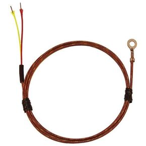 Digi-Sense AO-18526-35 Type K Econ Bolt on Thermocouple Probe #8 SCR 24" Fiberglass Ext. Grn Jct