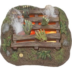 Department 56 Village Halloween Accessories Down on Their Luck Lit Figurine, 1.625 Inch, Multicolor