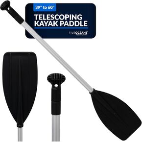 Five Oceans 4-Feet Canoe Paddle - Boat Paddle, T-Handle Oar Paddle for Canoe, Kayak and Small Boats Corrosion-Resistant Floating Boat Paddles Marine-Grade Aluminum Heavy-Duty Shaft