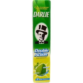 Darlie Double Action Spearmint and Peppermint Fluoride Toothpaste Travel Size 35 grams