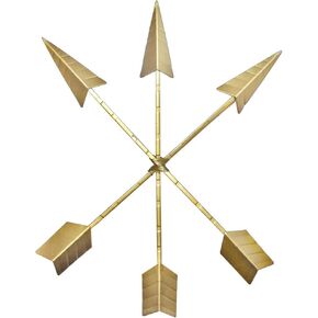 Cast Iron Arrow Wall Decor | 3 Native American Metal Arrows Bound Together by Wallcharmers