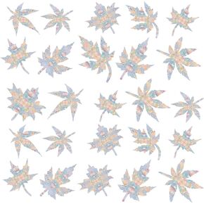 Shawula 60PCS Small Snowflake Window Stickers Anti-Collision Window Stickers Protect Birds from Window Bumps Non-Sticky Prismatic Vinyl Christmas Window Stickers Rainbow Stickers...