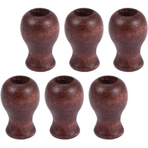 Artibetter 6pcs Wood Cords Tassels, Window Blinds Shades Cord Tassel, Wooden Hanging Ball Pull Cord Knobs Drops Pull End for Roman Shades Curtain Drawstring Tassels