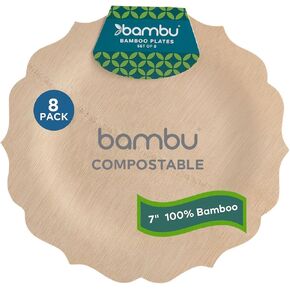 Bambu Pack of 250 - Bamboo Sporks Disposable Set, Biodegradable Eco Friendly Products, Bamboo Utensils for Weddings, Parties, and Events, Compostable Cutlery Great For Any Occasion - Bulk Case in Saudi Arabia