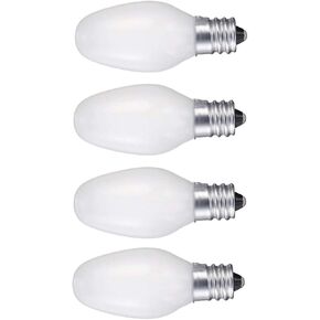 Night Light 5-Watt C7 Candelabra Base White Bulb - 4 Pack