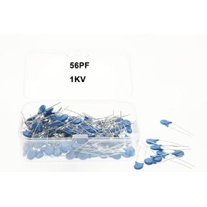 56PF, 56PF 1KV, Blue Ceramic Capacitors, 56PF Capacitors 1KV, 56PF 1KV Ceramic Capacitors, 56PF 1KV Blue high-Voltage Ceramic Capacitors, 100Pcs