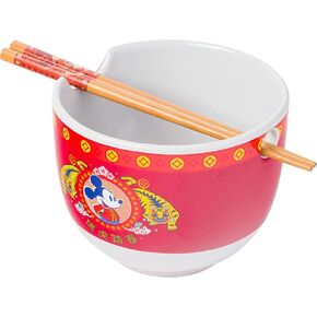 Silver Buffalo Disney Nightmare Before Christmas Jack Skellington Ceramic Ramen Noodle Rice Bowl with Chopsticks, Microwave Safe, 20 Ounces in Saudi Arabia