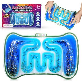 Fidget Autism Sensory Toys for Kids: Squishy Toys Sensory Tube Filled Goo, Glitter, Calming ADHD Tools for Autistic Toddlers Children Special Needs, Classroom Prizes, Goodie Bags Stocking Stuffers