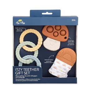 Itzy Ritzy Farm Toy Gift Set - Includes Cow Lovey & Farm-Themed Car Seat and Stroller Toy