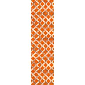 Well Woven Kids StarBright Calipso Modern Geometric Trellis Orange 2' x 7'3" Runner Area Rug