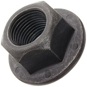 Grade G Steel Hex Flange Nut, Black Phosphate & Oil Finish, Self-Locking Distorted Threads, Meets IFI 100/107, 1/4"-20 Threads, Meets IFI 100/107, 0.439" Width Across Flats, 0.300" Overall Height (Pack of 100)