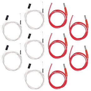 5 Sets 24V 40W 620 Ceramic Cartridge Heater with 3950 100K NTC Thermistor with 1 Meter Wiring for RepRap 3D Printer Heatbed Hot End