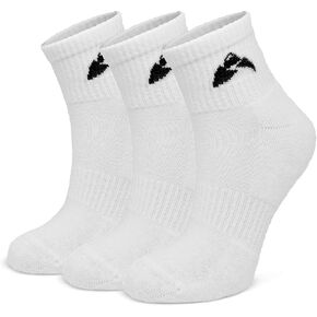 3 Pairs Women's and Men's Cotton White Ankle Socks. Casual, Athletic, Running, Training, Gym, Basketball, Cycling Socks.