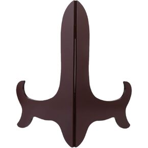 BESPORTBLE Wooden Easel Plate Stand 16 Inch Chinese Display Stand Puer Tea Shelf Bracket Natural Wood Tea Cake Holder Stand Folding Tray for Wedding Tabletop Desk Display Decor