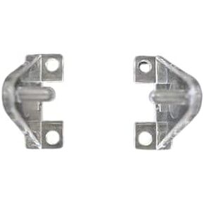 Hold Down Plastic Brackets for 2 1/2 inch Horizontal Blinds- Clear (10)