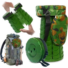 Winkelbee Collapsible Stool for Adults Portable- Lightweight and Sturdy Portable Retractable Stool - Fishing Foldable Stool with Cushion, Bag - Folding Camping Stool - Telescoping Hunting Stool