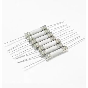 30 PCS T20A Fuses T20AH250V Ceramic Axial Lead Fuse 20AMP 250V Delay Slow Melting Fuse 5x20mm/0.2''x0.79'' (20A)