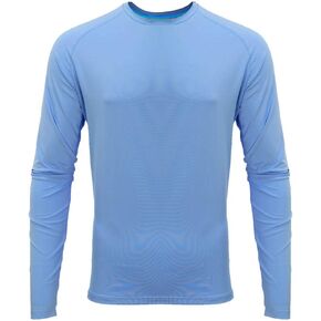 Fieldsheer Men's Cooling Long Sleeve Drirelease Shirt, Quick Dry UPF 50+ Workout Shirt