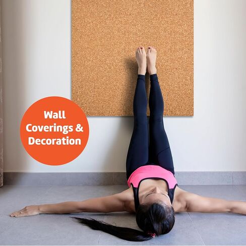 منتجات Flipside الفلين لفة 4 × 8 × 3 مم - لوحة إعلانات DIY، زينة حائط، لفة لوح الفلين - صديقة للبيئة، فلين ذاتي الشفاء in Kuwait