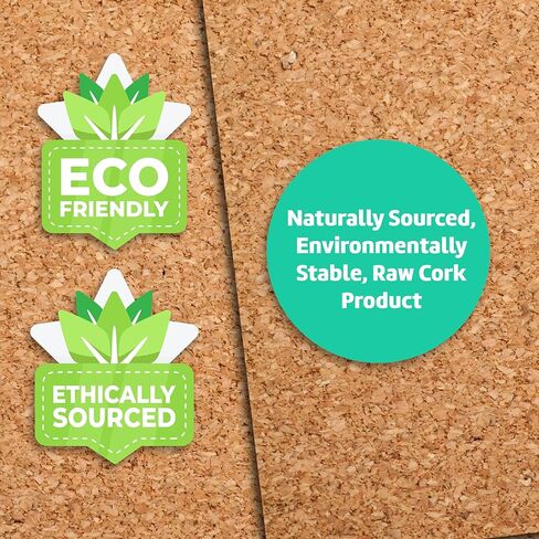 منتجات Flipside الفلين لفة 4 × 8 × 3 مم - لوحة إعلانات DIY، زينة حائط، لفة لوح الفلين - صديقة للبيئة، فلين ذاتي الشفاء in Kuwait