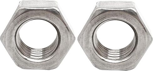 M12-1.75mm الملعب 304 الفولاذ المقاوم للصدأ اليد اليسرى الموضوع صواميل سداسية-5 قطعة in Kuwait