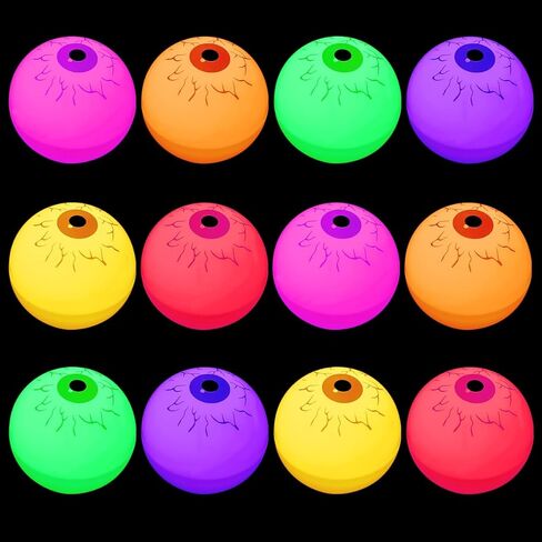 Anditoy 12 حزمة من أضواء مقلة العين للهالوين LED شموع للزينة الداخلية للهالوين ديكور المنزل للهالوين in Kuwait