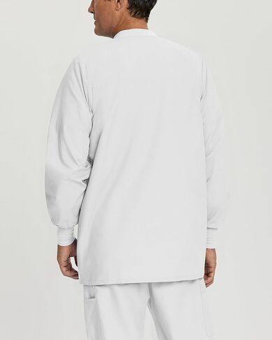 Landau Essentials Relaxed Fit 5-Pocket Snap-Front Scrub Jacket for Men 7551 in Saudi Arabia