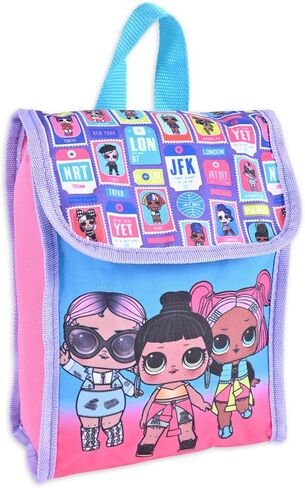 LOL Dolls Backpack and Lunch Box for Girls Bundle ~ Deluxe 16" L.O.L Backpack, Insulated Lunch Bag, and Over 300 LOL Stickers (LOL Dolls School Supplies) in Saudi Arabia