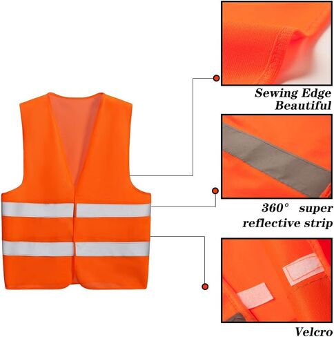 10 Pack Mount Marter Safety Reflective Vest for Outdoor Operator and Sportsmen in Saudi Arabia
