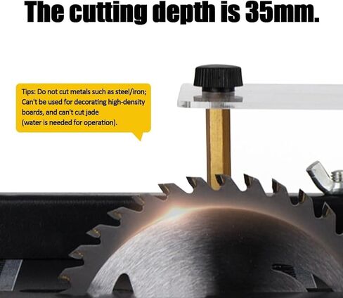 Multi-Functional Table Saw,200W Mini Desktop Electric Saw Cutter Speed & Angle Adjustable for Wood Plastic Acrylic Cutting in Kuwait