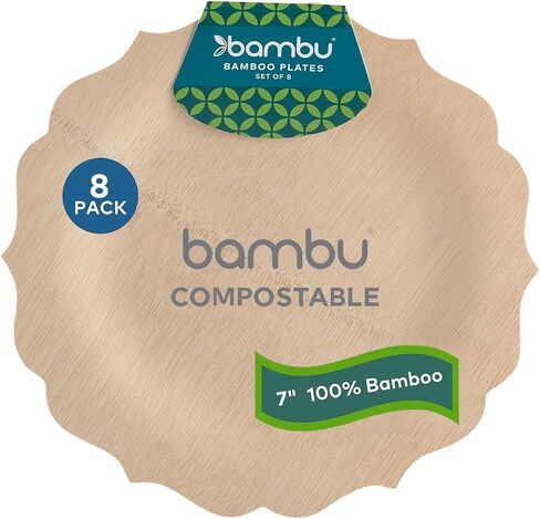 Bambu Pack of 250 - Bamboo Sporks Disposable Set, Biodegradable Eco Friendly Products, Bamboo Utensils for Weddings, Parties, and Events, Compostable Cutlery Great For Any Occasion - Bulk Case in Saudi Arabia