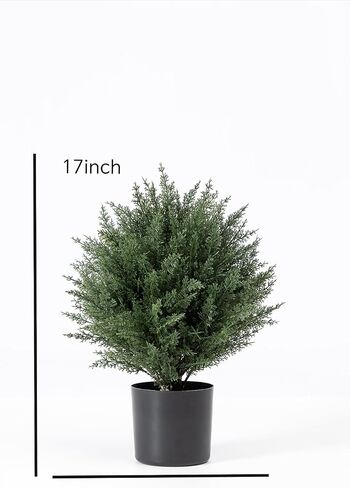 شجرة ارز صناعية مقاس 17 انش من فوبودون، شجرة كروية صناعية للاستخدام في الاماكن المغلقة والمفتوحة والحديقة المنزلية، شجرة واحدة in Kuwait